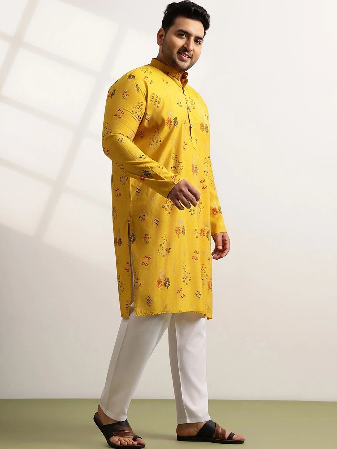 SOJANYA PLUS Motif Etnik Lelaki Bercetak Kurta