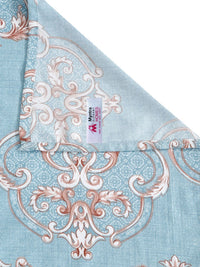 Myntra Elegant Homes Blue & White Printed 300 TC King Bedsheet Set 2.50 m x 2.25 m