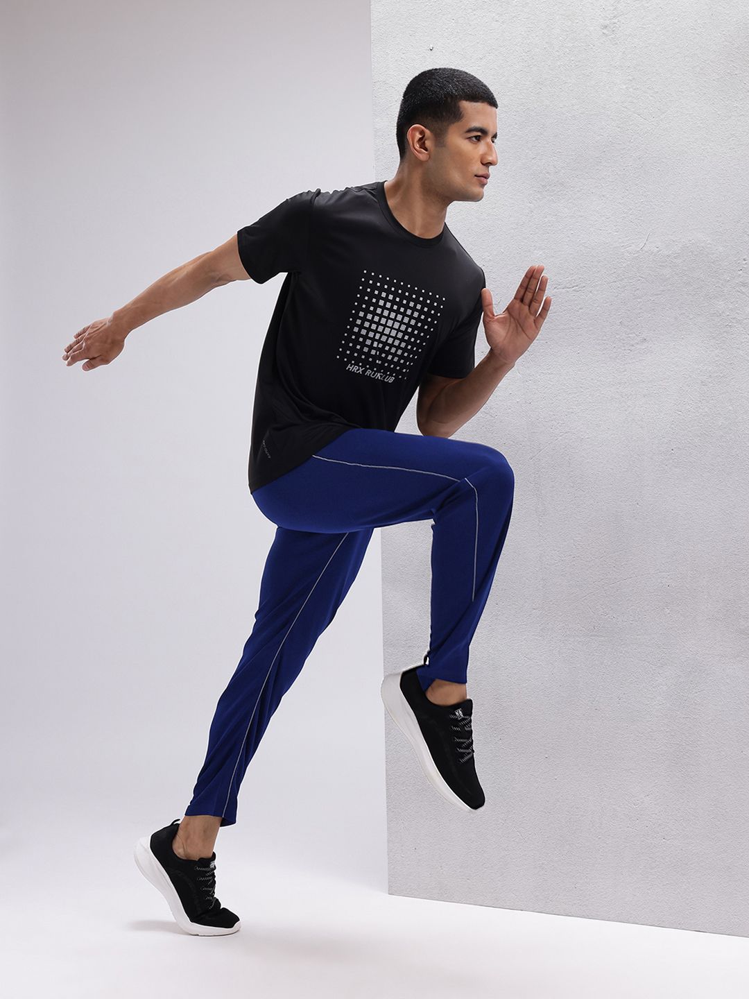 HRX By Hrithik Roshan Men Printed Rapid-Dry Running Track Pants