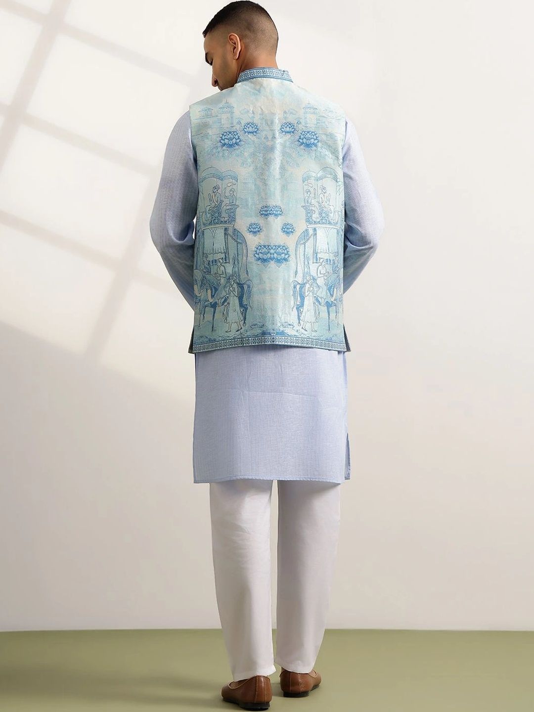 SOJANYA PLUS Printed Nehru Jackets