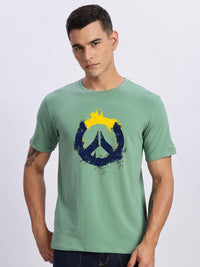 ADRO Men Sea Green Tshirts