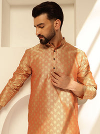 SOJANYA Men Regular Thread Work Kurta with Pyjamas