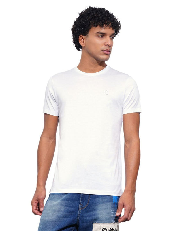 Being Human Men Solid Round Neck Cotton Slim Fit T-shirt