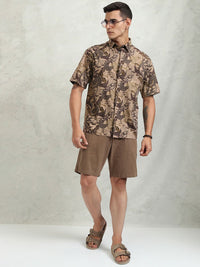 HIGHLANDER Men Printed Oversized Shirt