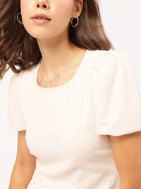 DressBerry Gleam Team Embellished Textured Fringed Hem Midi Sheath Dress