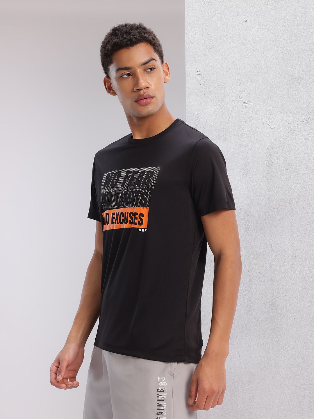 HRX by Hrithik Roshan Printed Rapid-Dry Training T-shirt