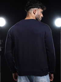 Eszett Lelaki Leher Bulat Lengan Panjang Sweatshirt