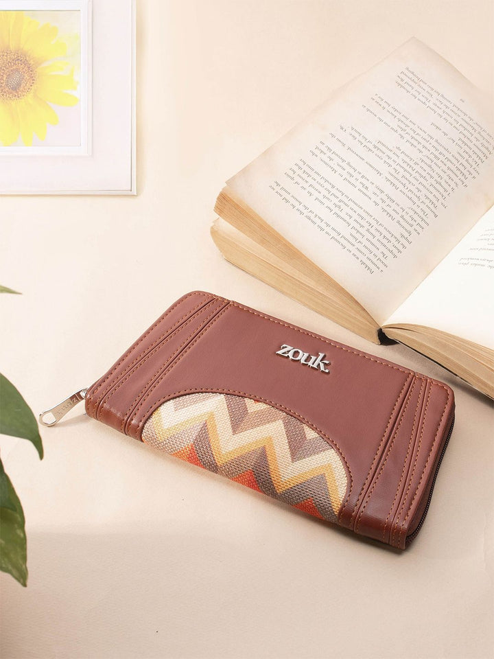 ZOUK Women Arika Zipper Wallet Tidal Wave