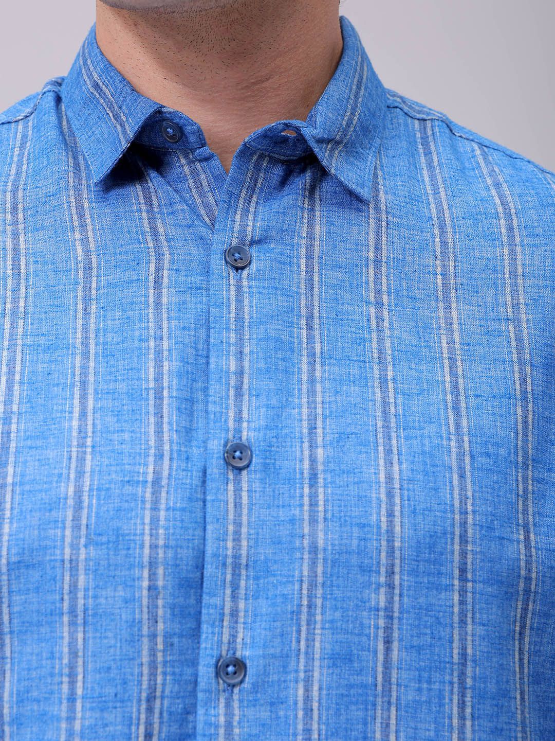 The Indian Garage Co Men Slim Fit Multi Stripes Opaque Striped Casual Shirt