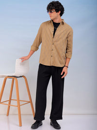 The Indian Garage Co Men Relaxed Fit Dobby Textured Resortwear Shirt