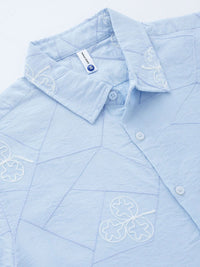 Thomas Scott Men Embroidered Regular Fit Casual Shirt