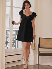 DressBerry Women V-Neck A-Line Above Knee Dress