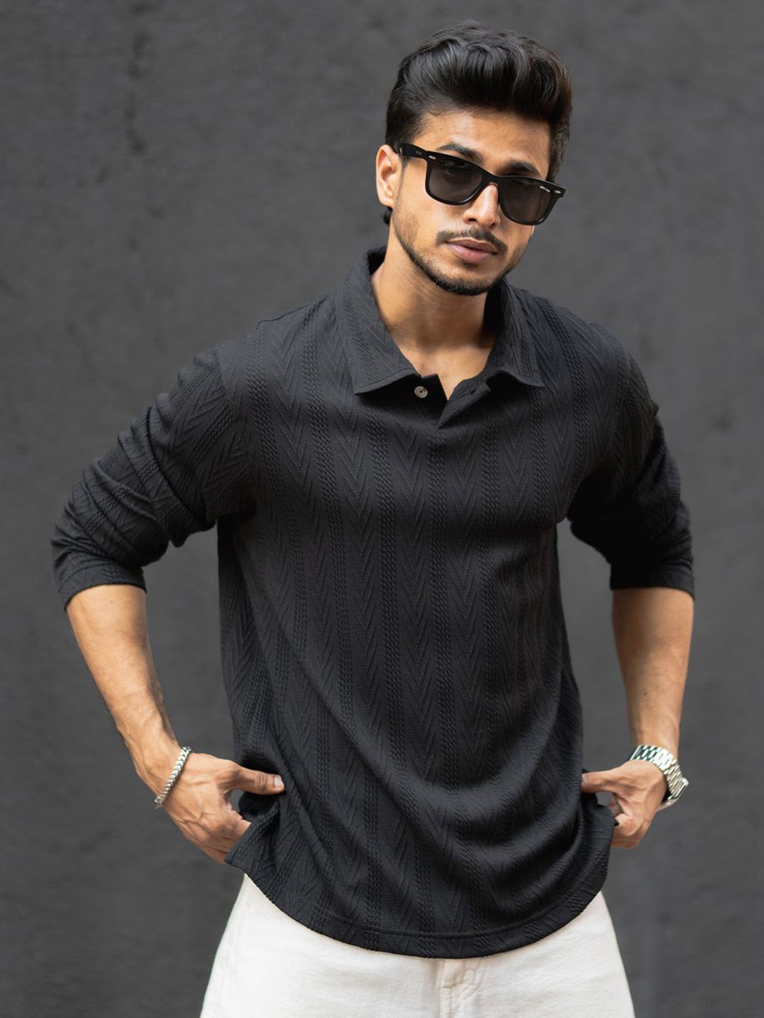Powerlook Men Polo Collar T-shirt