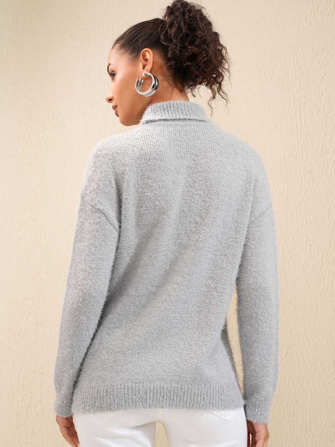 Tokyo Talkies Women Cable Knit Pullover