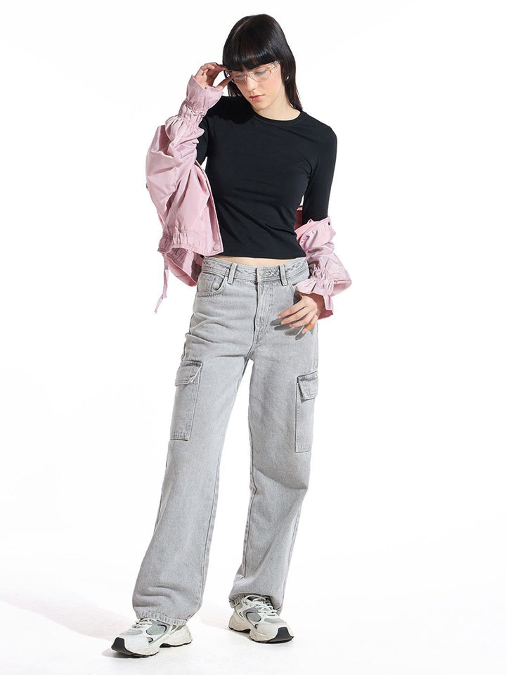 Bewakoof Women Round Neck Slim Fit Top
