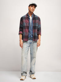 THE BEAR HOUSE Men Slim Fit Opaque Checked Casual Shirt
