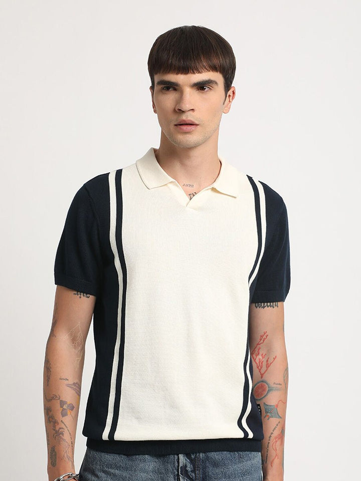 THE BEAR HOUSE Polo Collar Pure Cotton T-shirt