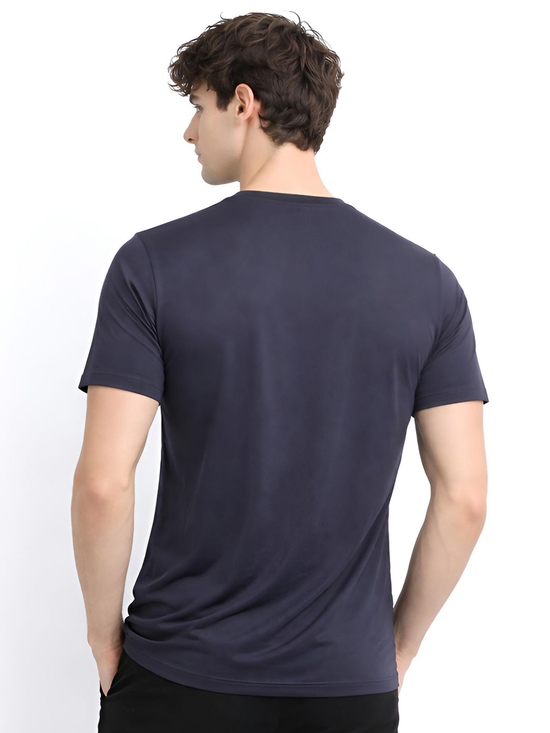 ADRO Typography Printed Round Neck Short Sleeves Regular Fit Pure Cotton T-shirt