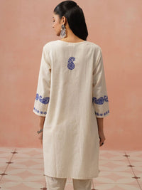 Rumah Wanita Chikankari Sulam Kurta Chikankari