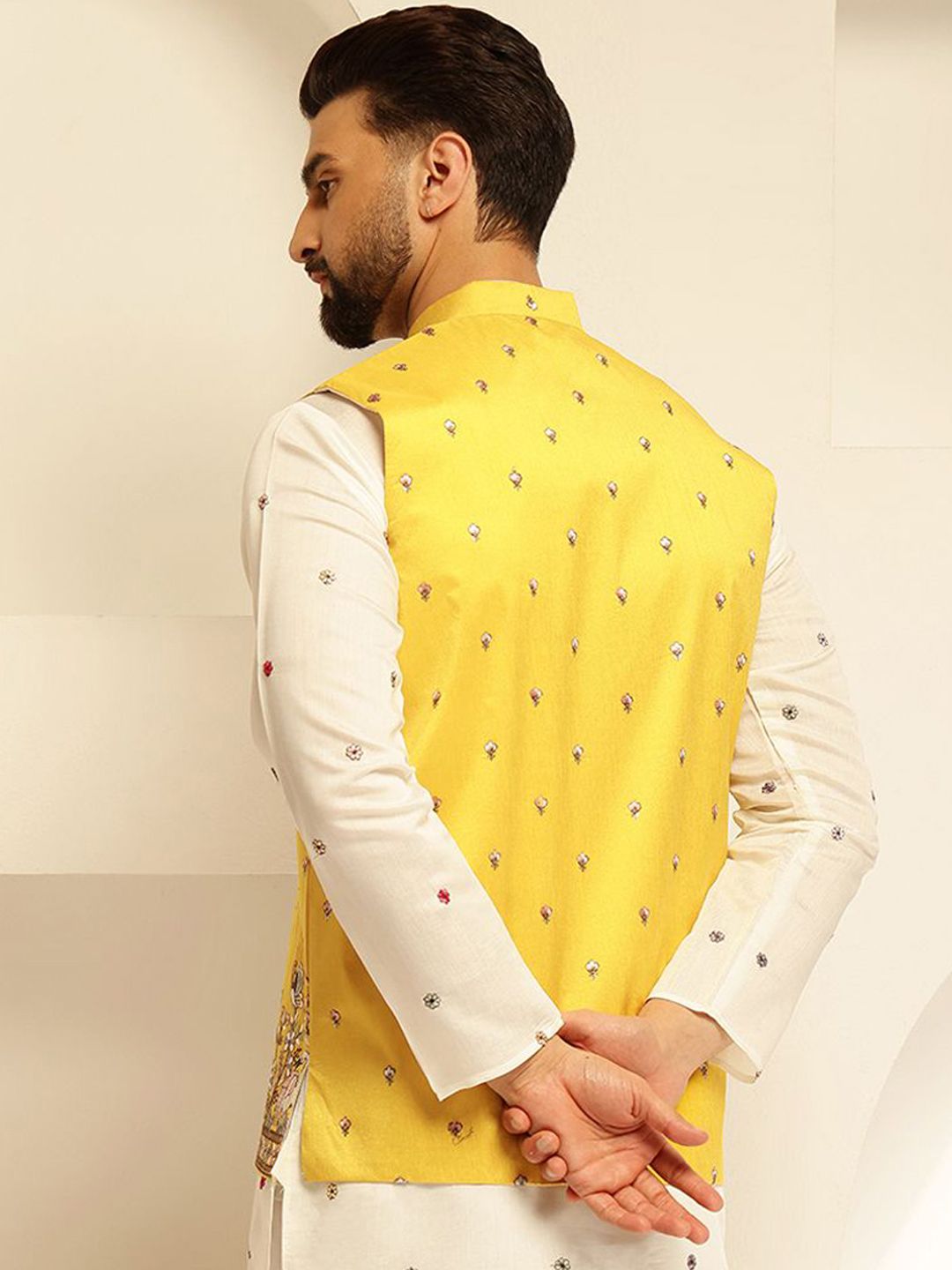Jaket Nehru Tenun Sulam SOJANYA