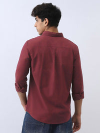 Urbano Fashion Men Cotton Full Sleeve Regular Fit Casual Solid Shirt