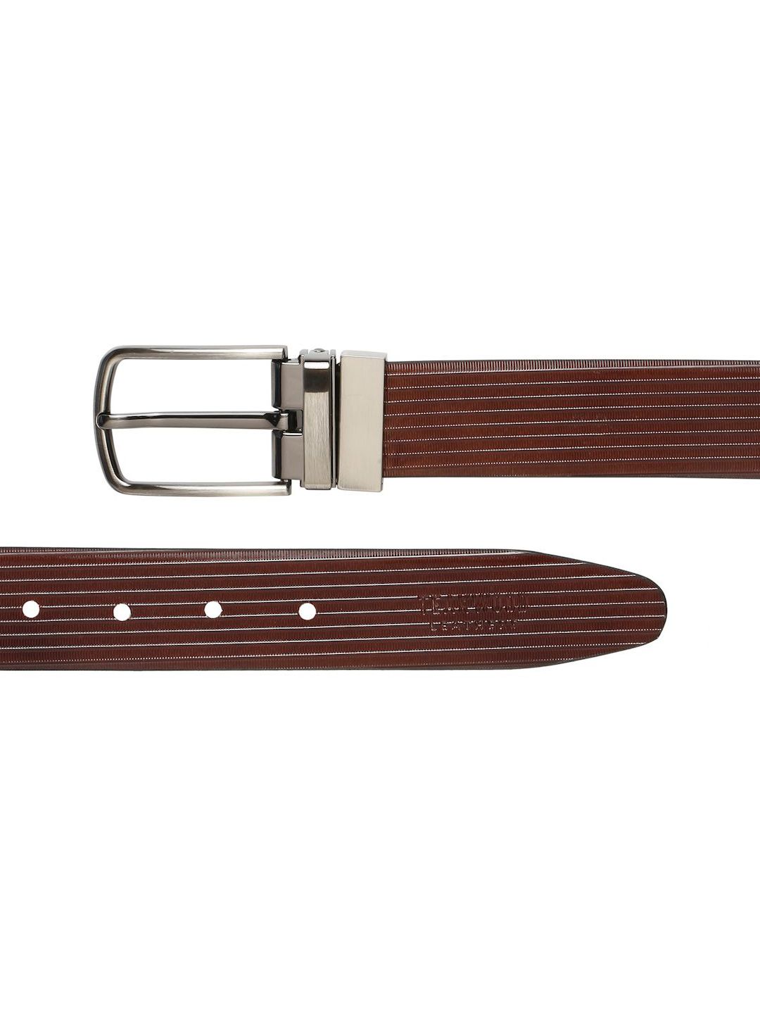 Teakwood Leathers Men Textured Leather Formal Belt