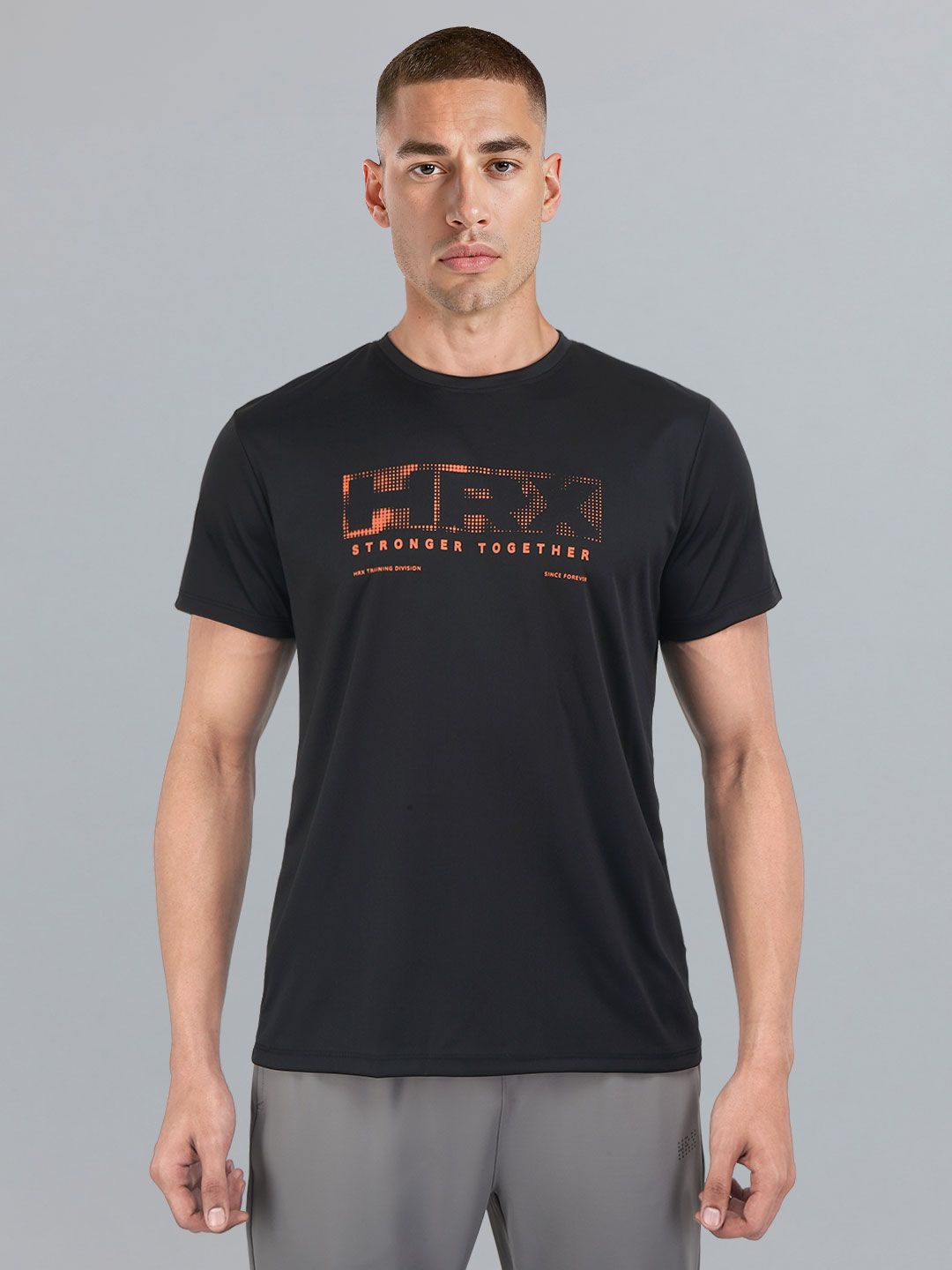 HRX by Hrithik Roshan Twin Collection Rapid-Dry Printed Training T-shirt