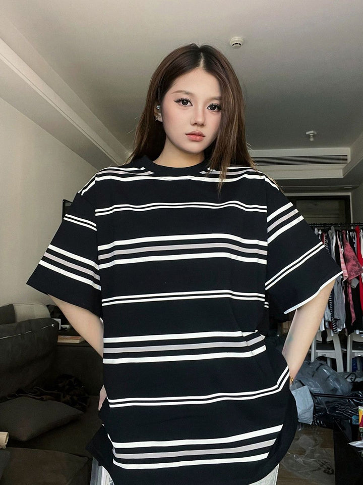 DressBerry Striped Cotton Tshirts