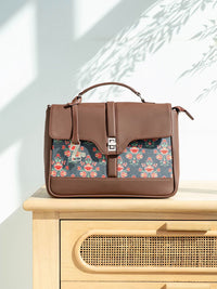 ZOUK Mughal Garden Printed Structured Satchel