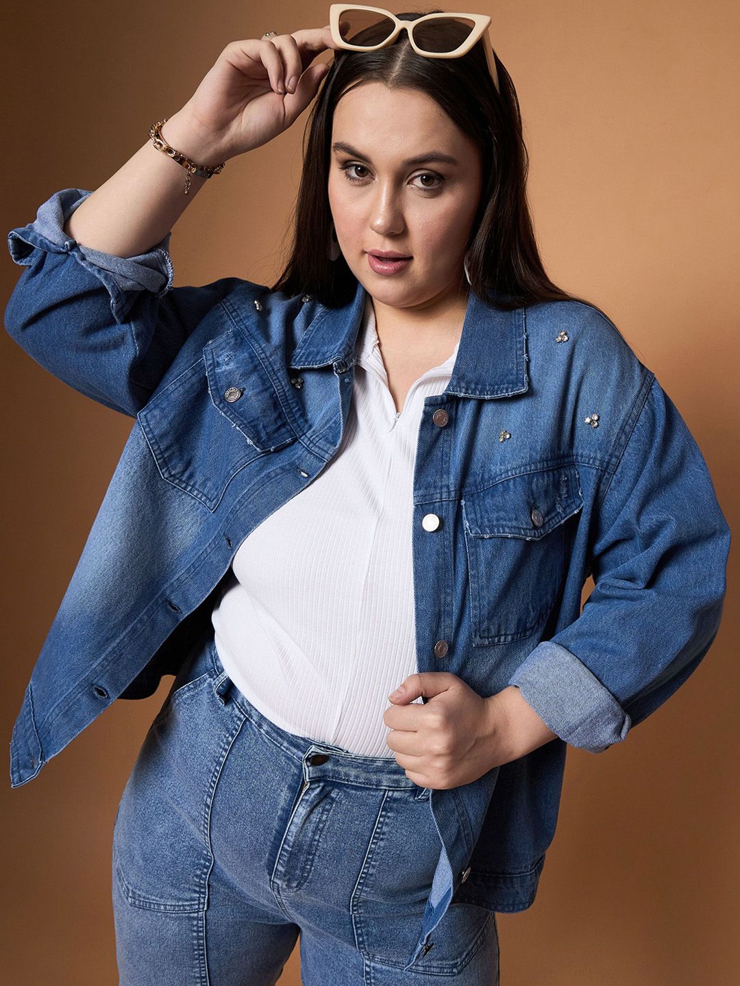 SASSAFRAS Curve Women Denim Jacket