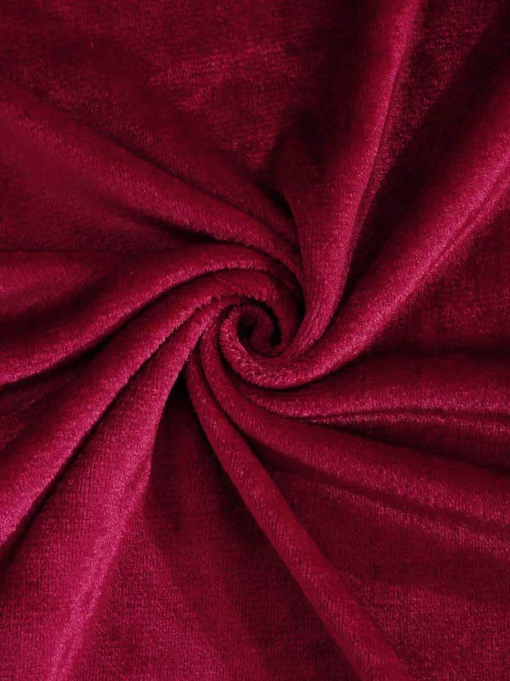 Myntra Elegant Homes Red Solid Dilengkapi Cadar Bujang Bulu 300 TC Dengan 1 Sarung Bantal