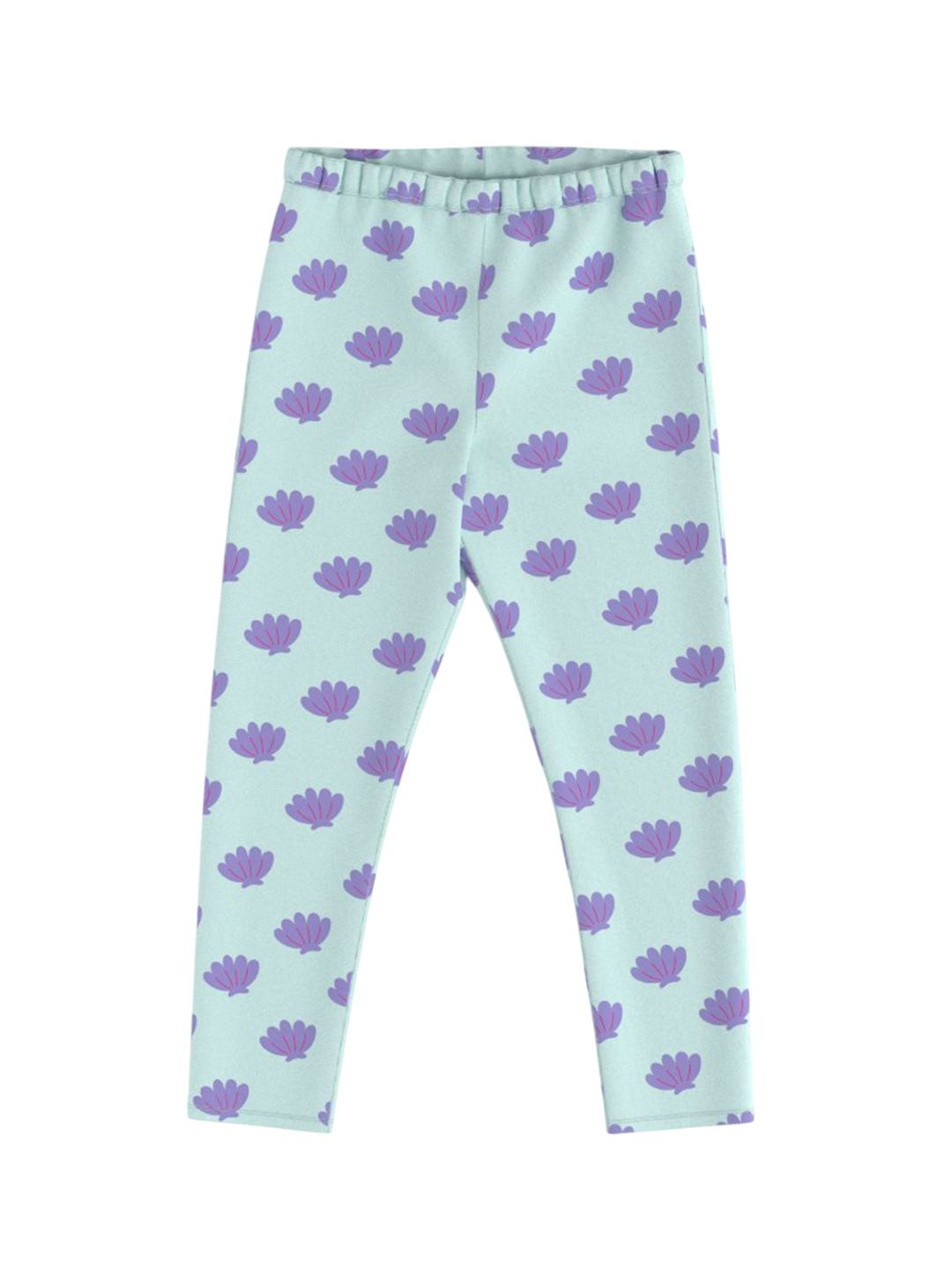 Nauti Nati Infant Girls Pack of 2 Printed Mid-Rise Ankle-Length Leggings