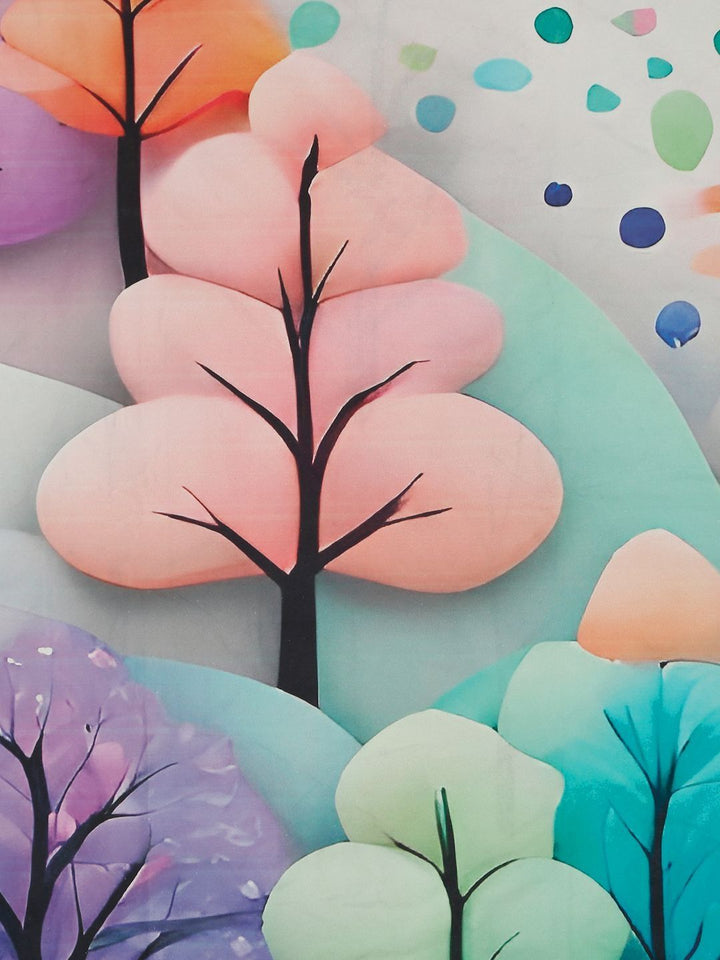 Myntra Elegant Homes Floral Printed Dilengkapi 400 TC King 7D Cadar Dengan 2 Sarung Bantal