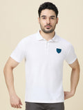 Being Human Men Solid Polo Collar Cotton Slim Fit T-shirt