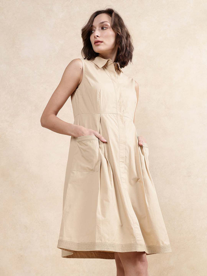 Rareism pakaian midi A-line formal