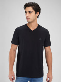 SPYKAR Men V-Neck Slim Fit T-shirt