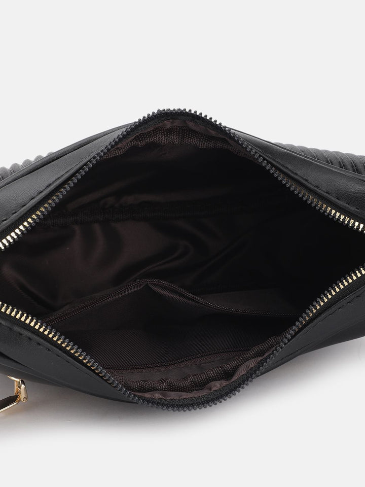 DressBerry Quilted Structured Shoulder Bag