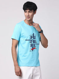 ADRO Men Graphic Printed Round Neck Cotton T-shirt