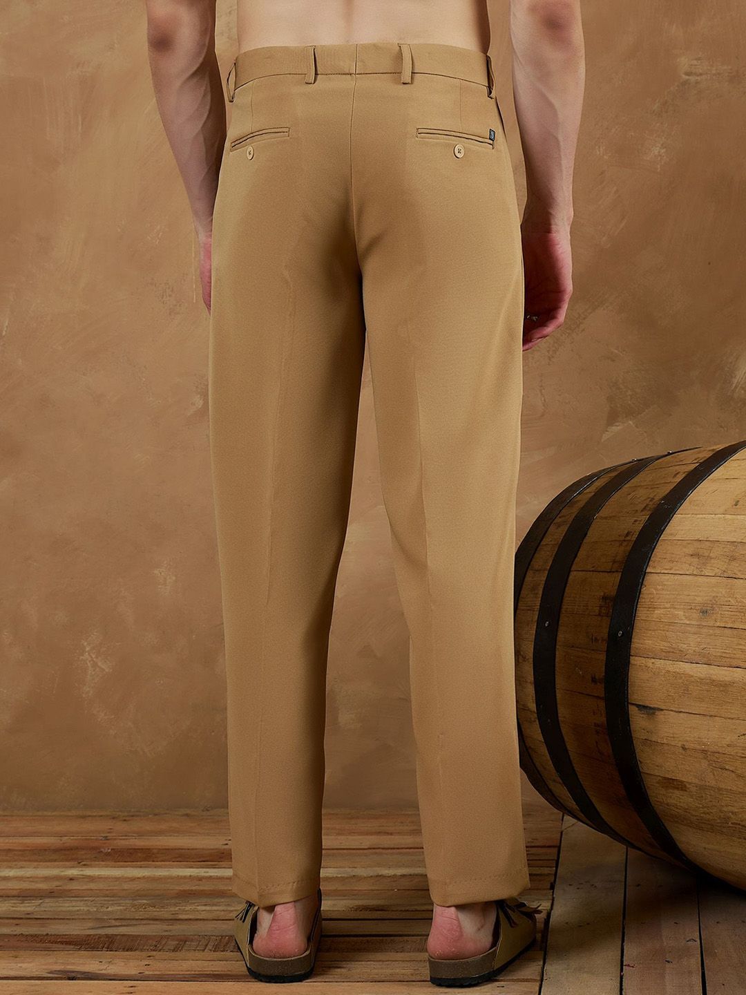 DENNISON Men Relaxed Baggy Easy Wash Pleated Korean Pants
