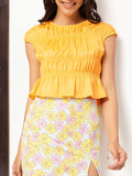 DressBerry Smocked Core Ruffled Top