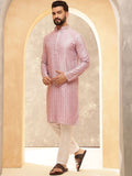 SOJANYA Men Embroidered Thread Work Kurta