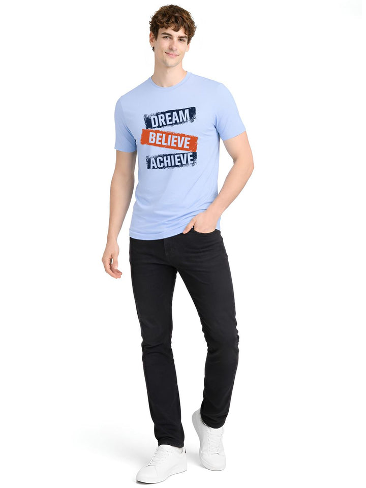 ADRO Men Typography Printed T-shirt