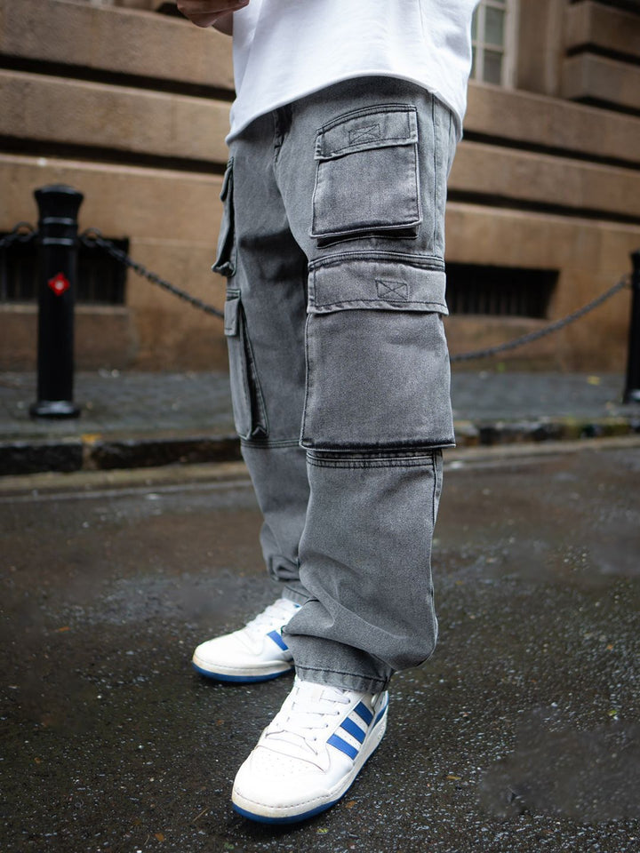 Powerlook Men Baggy Fit Cargos Trousers