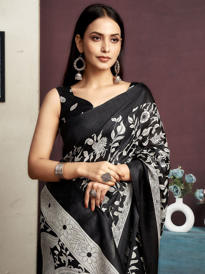KALINI Floral Printed Saree
