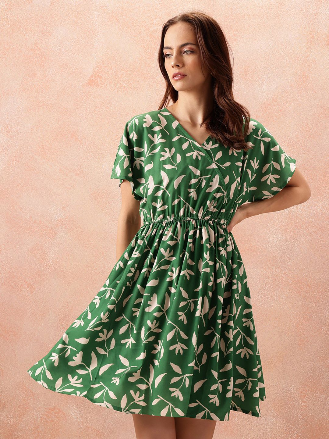 all about you Floral Print Wrap Dress