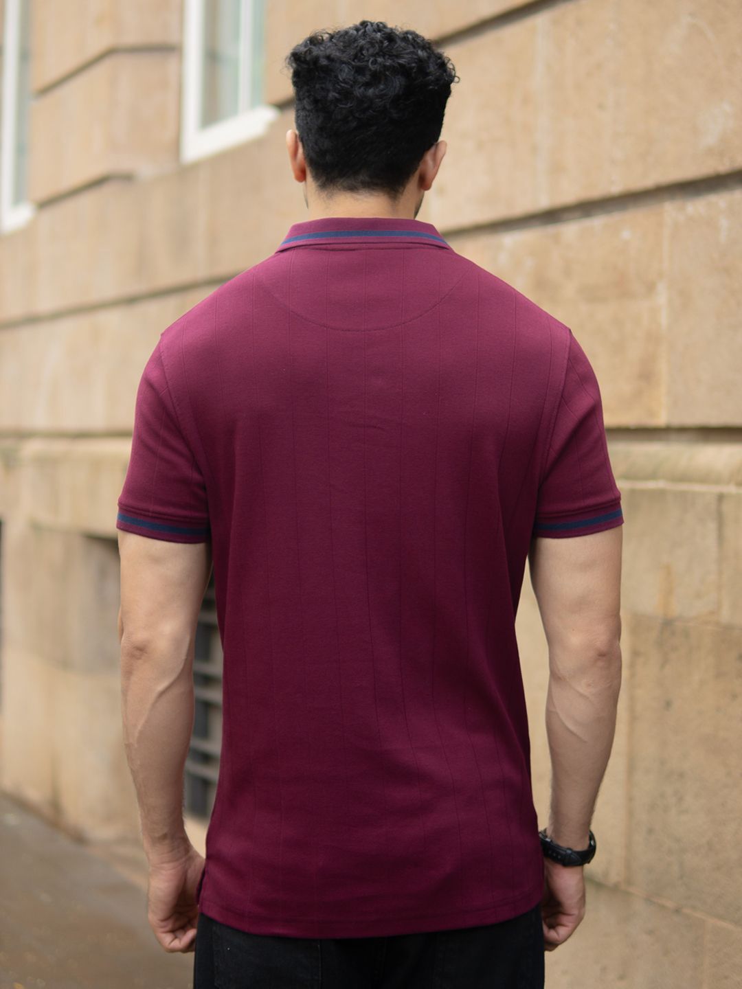 Powerlook Men Polo Collar T-shirt