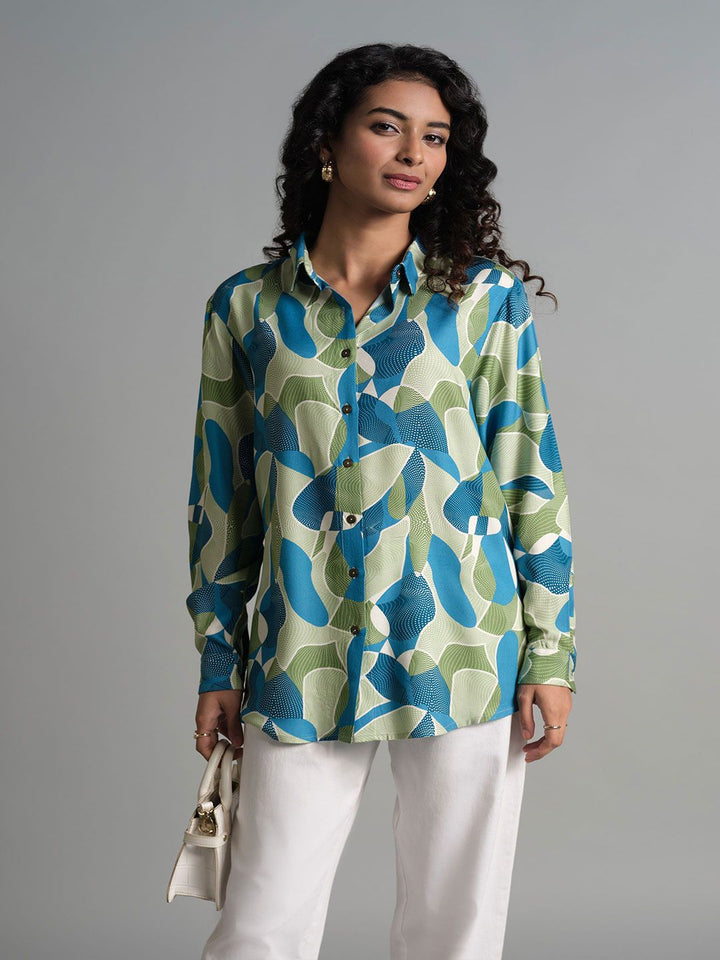 AND Print Blouson Top