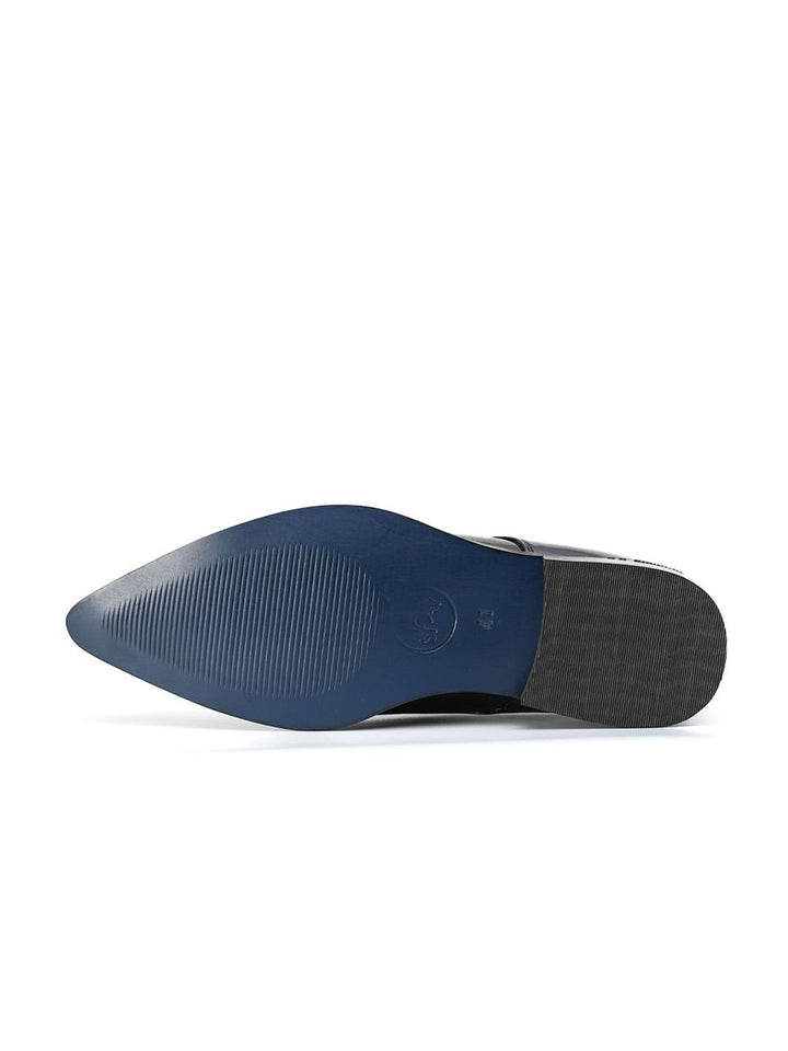 MONKSTORY Men Textured Lace-Up Derbys