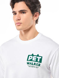 Bewakoof Men Graphic Printed Round Neck Cotton Pure Cotton Oversized T-shirt