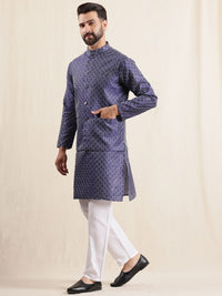 Kurta Sulam Geometri Lelaki Anouk dengan Piyama